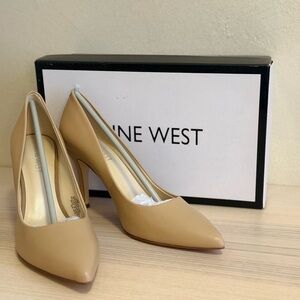 Nine West Beige Pointed Toe Heels